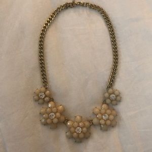 Statement flower necklace